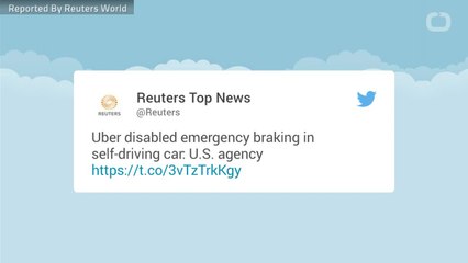 Uber Disabled Emergency Braking In Self-Driving Car