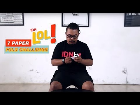 7 Paper Fold Challenge | IDN TV LOL!