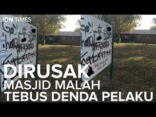 Dirusak Masjid Malah Tebus Denda Pelaku