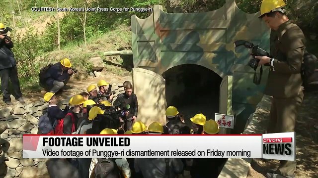 North Korea's dismantling of Punggye-ri nuclear test site unveiled