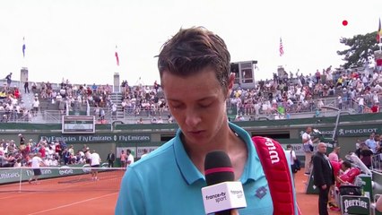 Roland-Garros - Maxime Janvier " J'ai bien joué et ça ne paye pas, je suis très déçu ! "