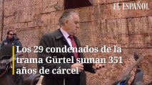 Los 29 condenados de la trama Gürtel suman 351 años de cárcel