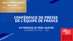 Jeudi 25 mai, Équipe de France : Conférence de presse de l'Équipe de France en direct (15h45)