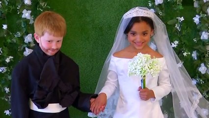 American kids recreate royal wedding for photoshoot - Reuters