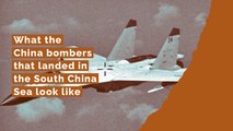 What the Chinese bombers that landed in the South China Sea look like