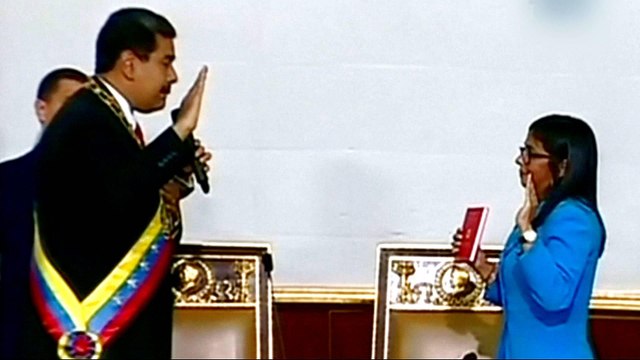 Venezuela's Nicolas Maduro sworn in for a new term