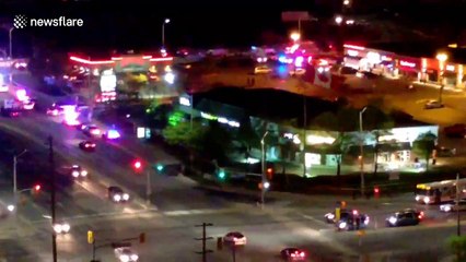 Aftermath video shows scores of police at scene of Toronto explosion