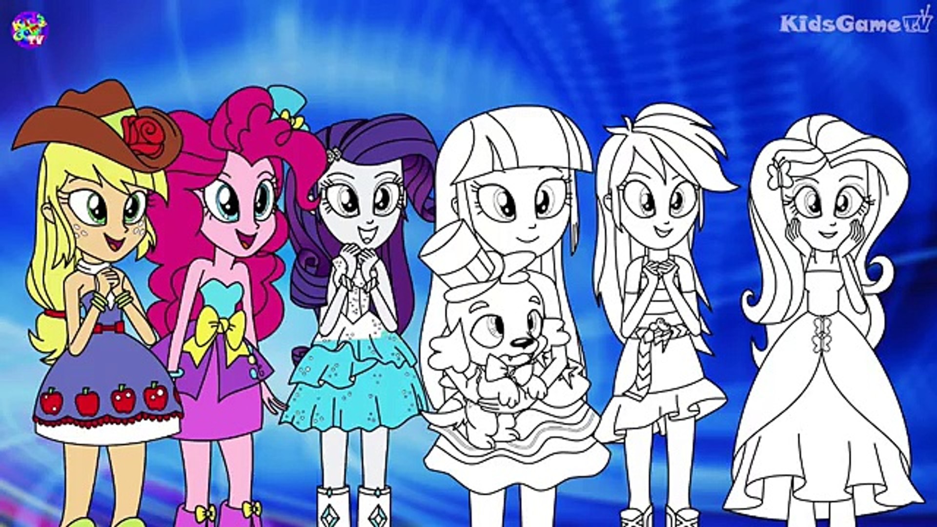 My Little Pony Coloring Book Happy Equestria Girls Coloring Page Video Dailymotion