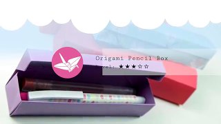 Origami Pencil Box Tutorial ♥︎ DIY ♥︎