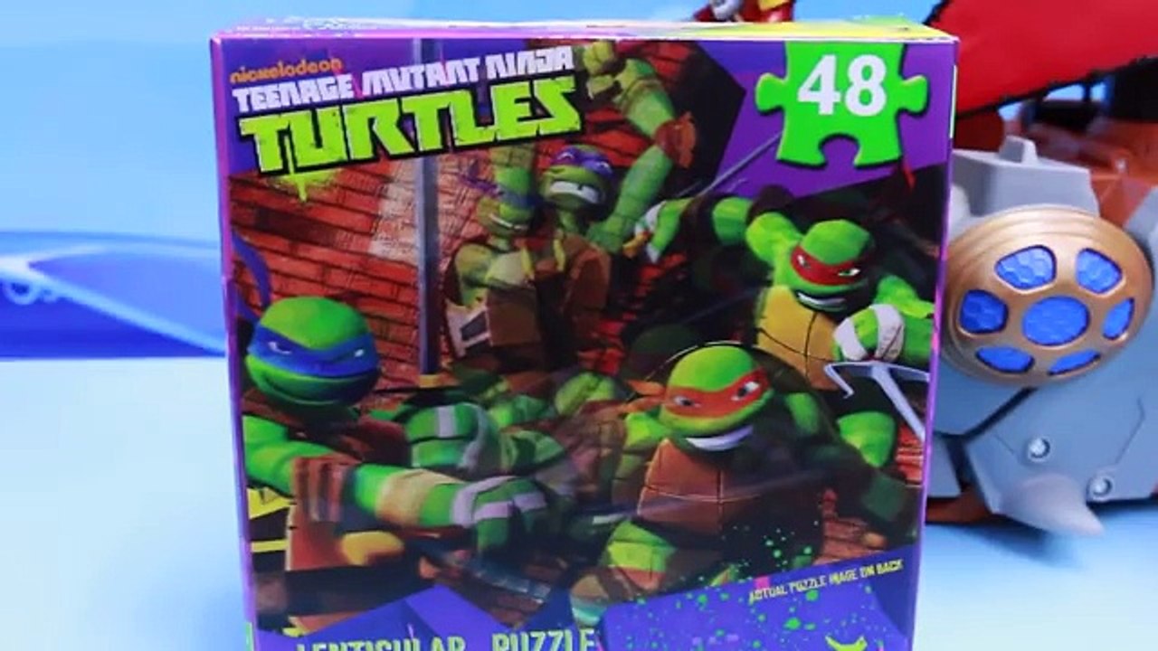 Teenage Mutant Ninja Turtles Toys Attacked by Imaginext Shark Pirate Ship Fishface Walks the Plank