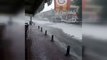 Kastamonu'da dolu yağışı...15 dakika süren dolu yağışı kenti beyaza bürüdü