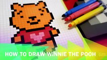 Handmade Pixel Art - How To Draw Winnie The Pooh #pixelart