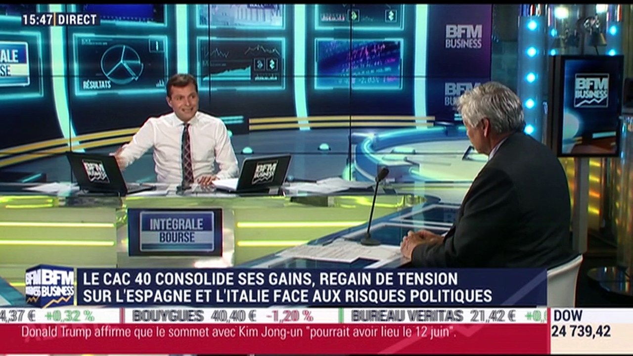 Les tendances sur les marchés: le CAC 40 consolide ses gains, l'euro baisse toujours face au dollar  - 25/05