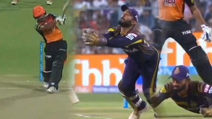 IPL 2018 : Dinesh Karthik gives Wriddiman Saha golden chance, drops a skier | वनइंडिया हिंदी