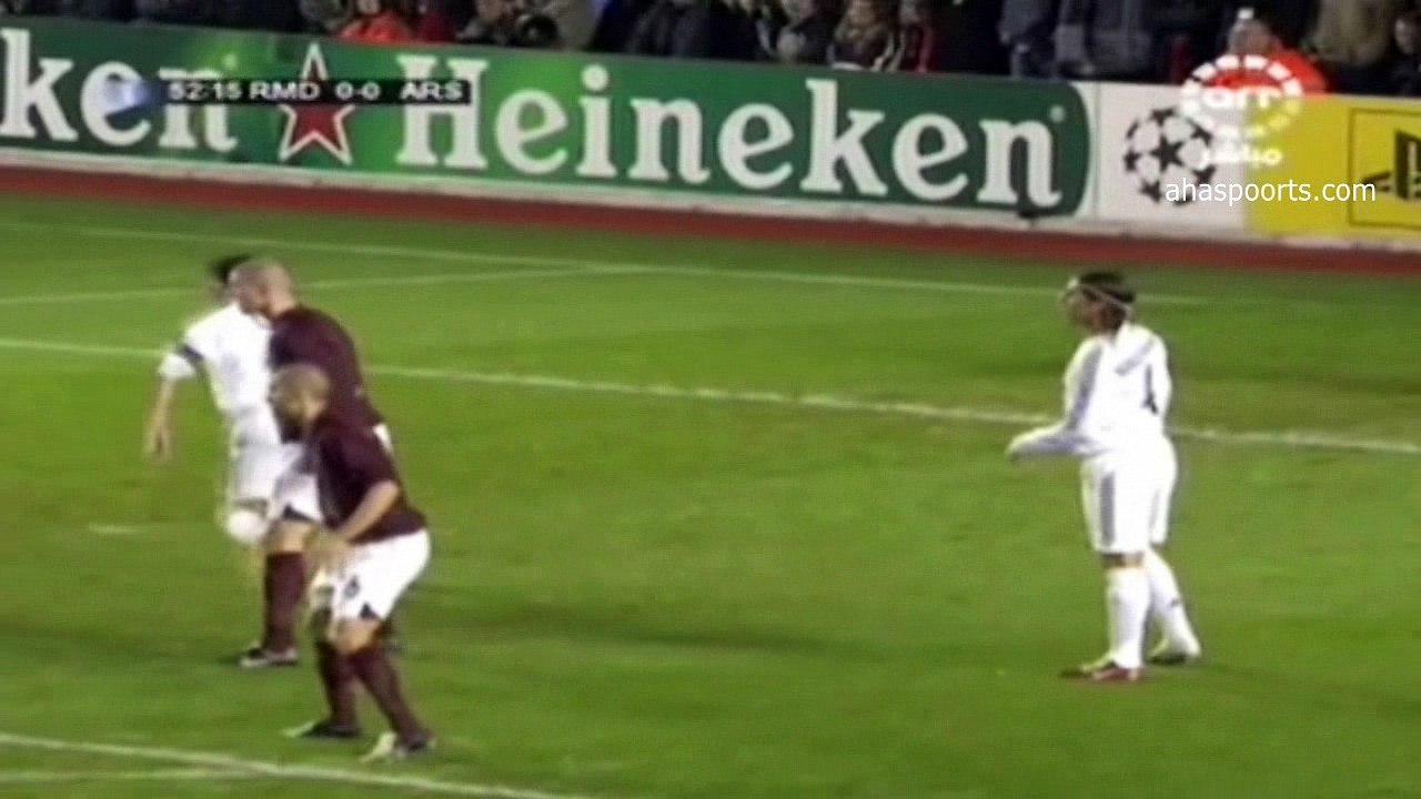 الشوط الثاني مباراة ارسنال و ريال مدريد 0-0 ثمن نهائي عصبة الابطال 2006