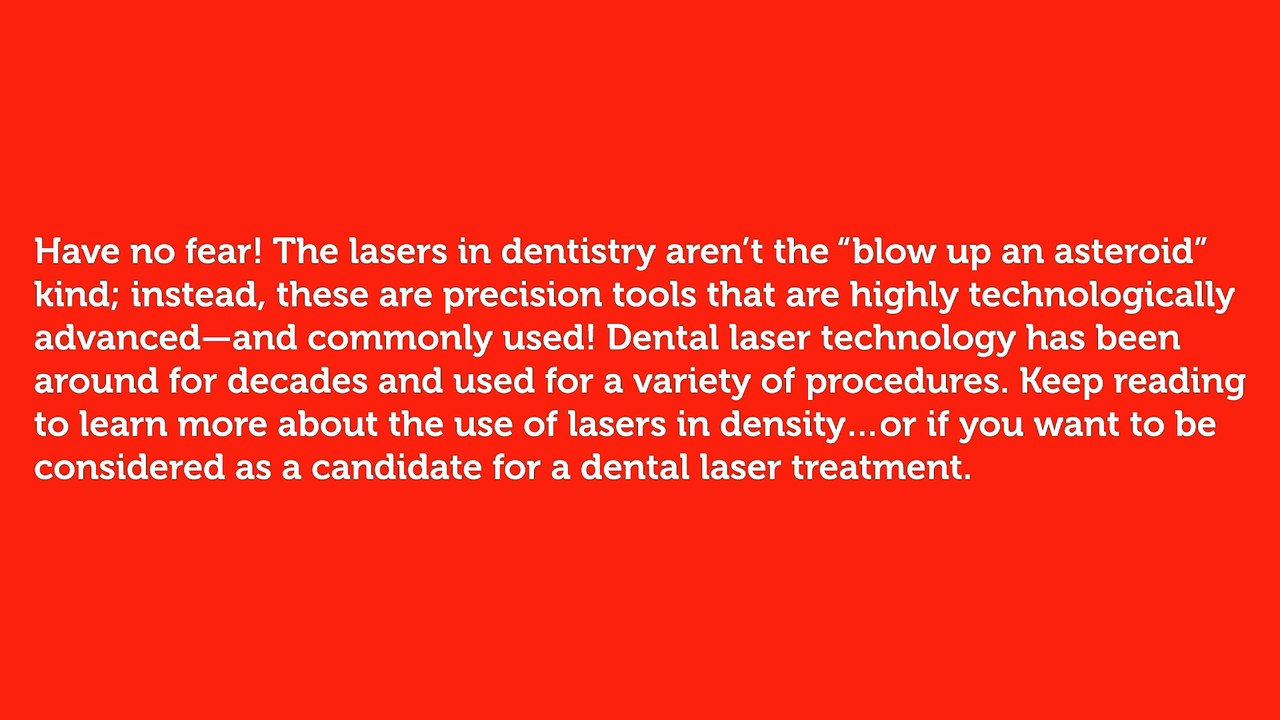 How Are Lasers Used In Dentistry?