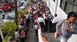 HUNDREDS of people waited outside the San Fernando High Court  on Thursday as hearings for the annual renewal of licences were conducted.The process was held at