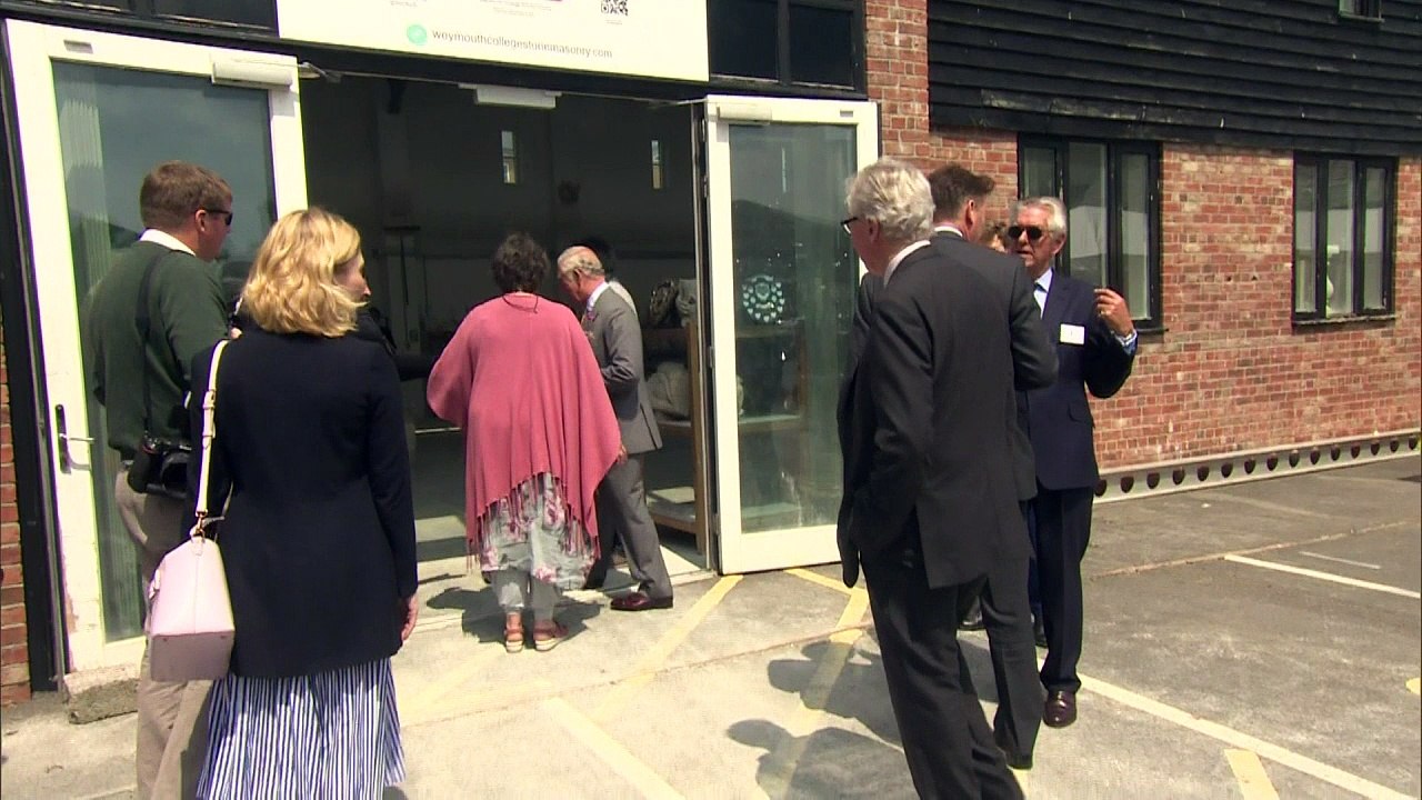 Prince Charles visits Bridport Literary & Scientific Institute
