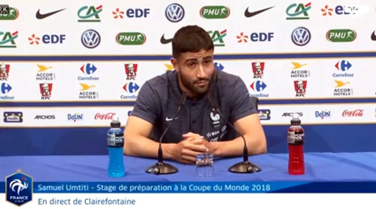 Sport : Nabil Fékir en conférence de presse 25/05/2018 [Equipe de France]