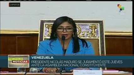 Juramenta Maduro ante la ANC como presidente reelecto de Venezuela