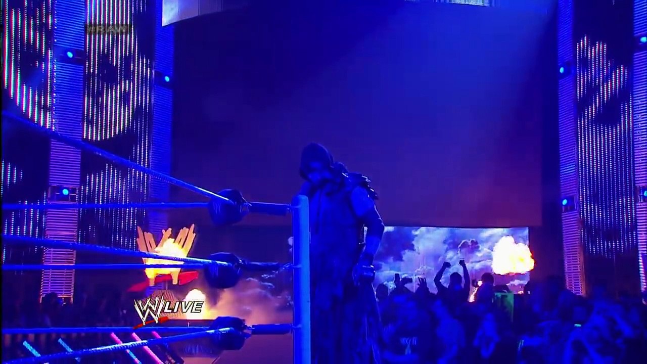 Brock Lesnar is surprised by the return of The Undertaker- Raw, Feb. 24, 2014