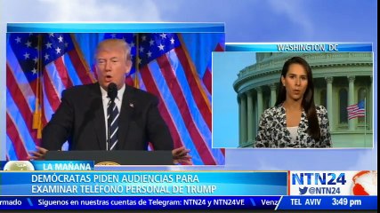 Demócratas piden investigar el uso del teléfono privado del presidente estadounidense