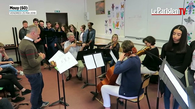 Les collégiens mettent l’enfer de 14-18 en musique