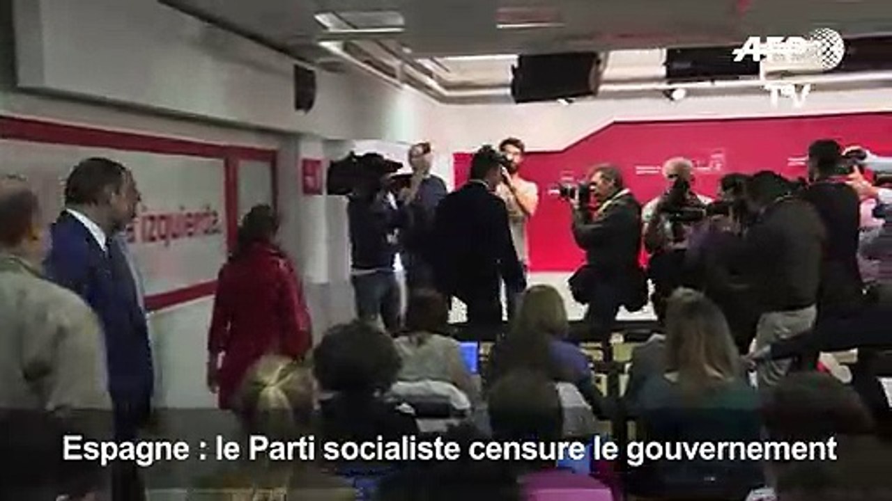 Espagne: motion de censure contre Rajoy
