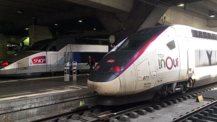 TGV 24000 ( TGV Atlantique ) et TGV 2N2 ( RGV 2N ou EuroDuplex ) - LGV Atlantique - Paris  Montparnasse