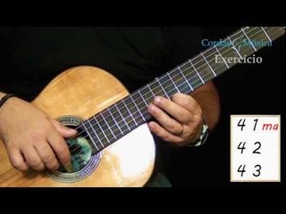 "EXERCÍCIO" (Nível 1) Tabela de Digitação nº1 no Violão - Cordas e Música