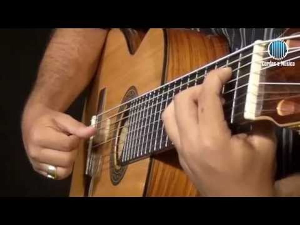 Violão de 8 Cordas (AULA GRATUITA) - Alzapúa com Acordes -- 6ª Parte - Cordas e Música