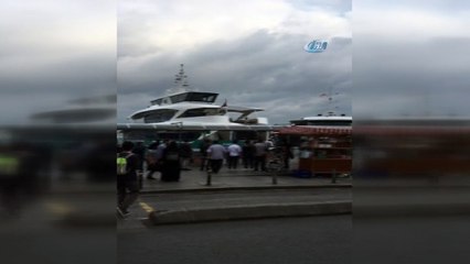 Beşiktaş’ta tekne iskeleye çarptı, 3 kişi yaralandı