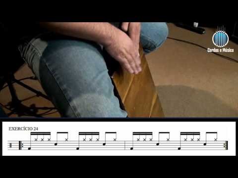 Cajon (AULA GRATUITA) Primeiros toques no Cajon (parte 5) - Cordas e Música