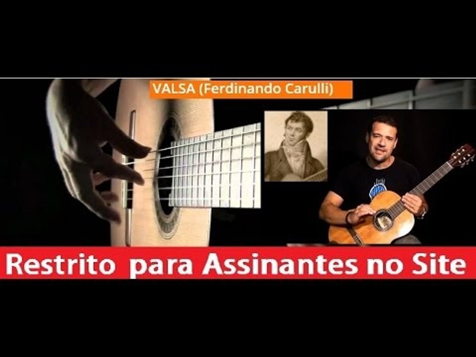 Valsa - Ferdinando Carulli (Violão Clássico para INICIANTES) - Cordas e Música