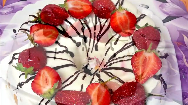 Торт за 5 минут Без Выпечки Наслаждение . Обалденный Творожный Торт с Клубникой