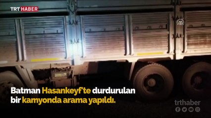 Kaçak sigara için kamyona özel düzenek