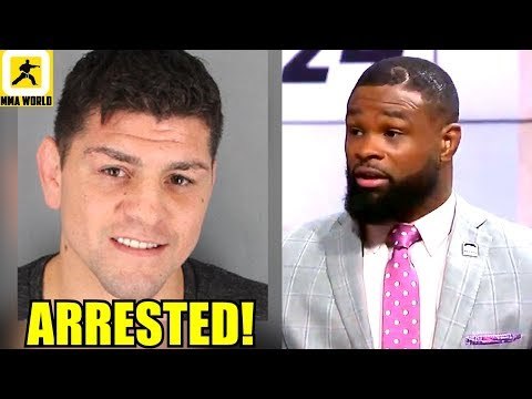 Nick Diaz has been arrested in Las Vegas for alleged domestic víolence,Tyron Woodley on GSP