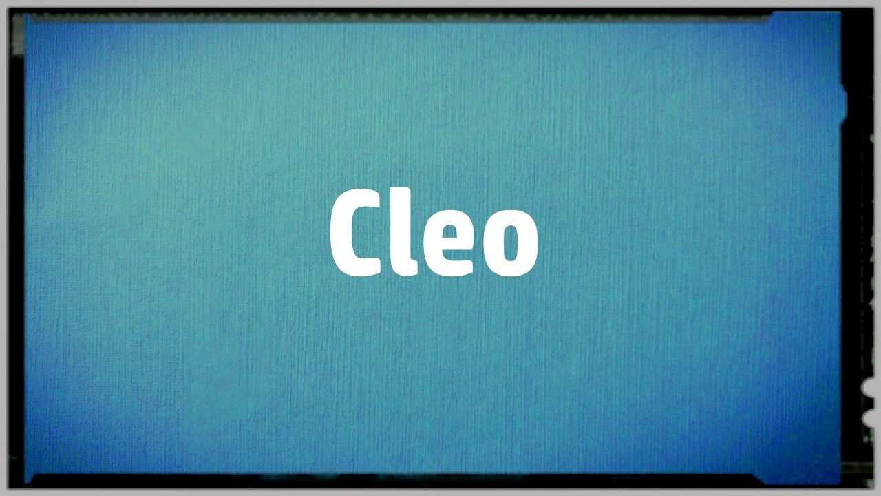 Significado Nombre CLEO - CLEO Name Meaning