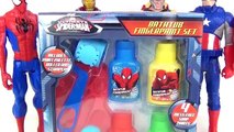 Spider Man Bath Paint with SUPERHEROES Ironman, Thor & Captain America