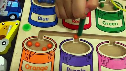 Lets play kids. learn colors with paint buckets.