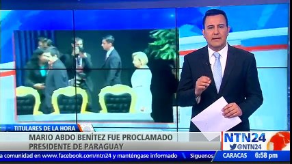 Mario Abdo Benítez fue proclamado presidente electo de Paraguay