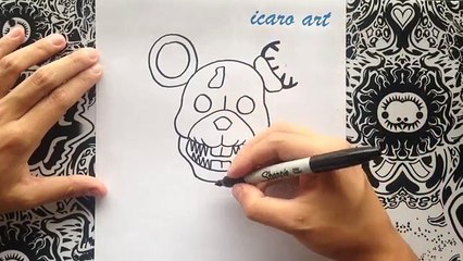 Como dibujar a rat de five nights at candys | how to draw a rat step by step