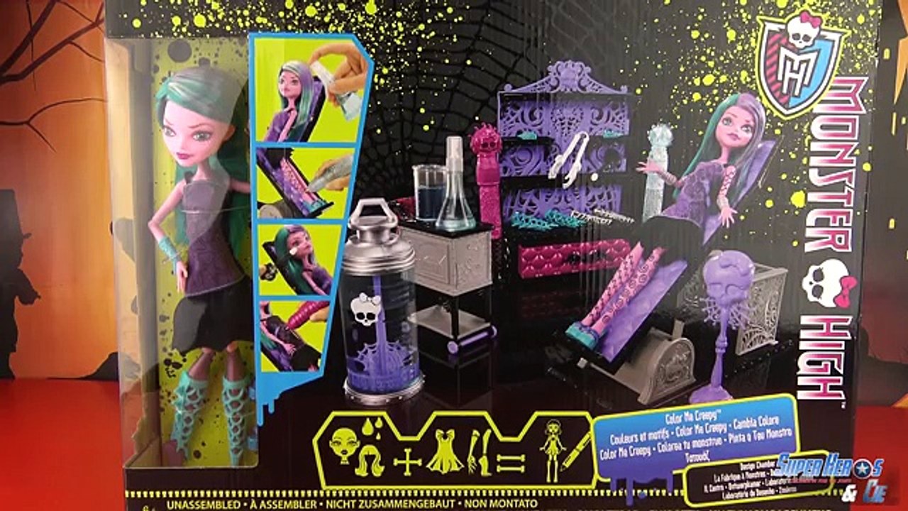 Monster High Color Me Creepy Fabrique à Monstres Poupée Halloween Jouet Toy Review