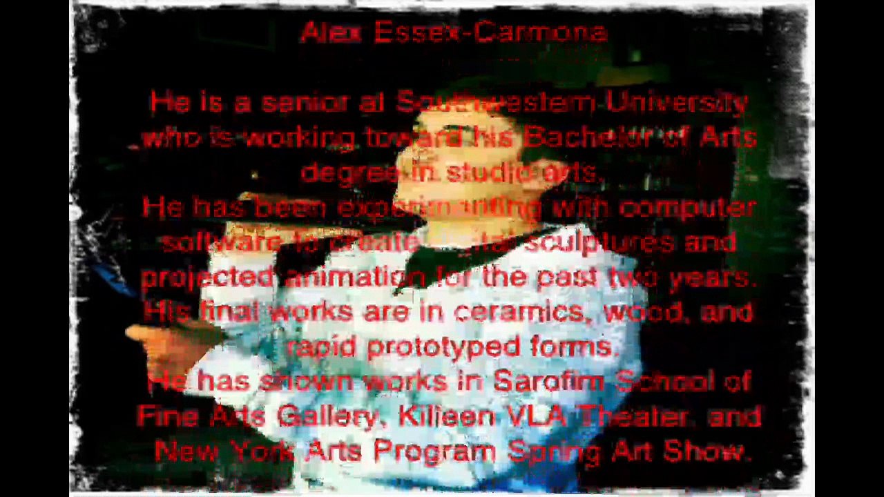 Alex ESSEX-CARMONA / Multimedia Artist / Computer Animation
