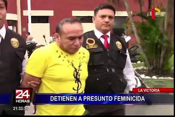 La Victoria: presunto feminicida rinde su manifestación sobre crimen