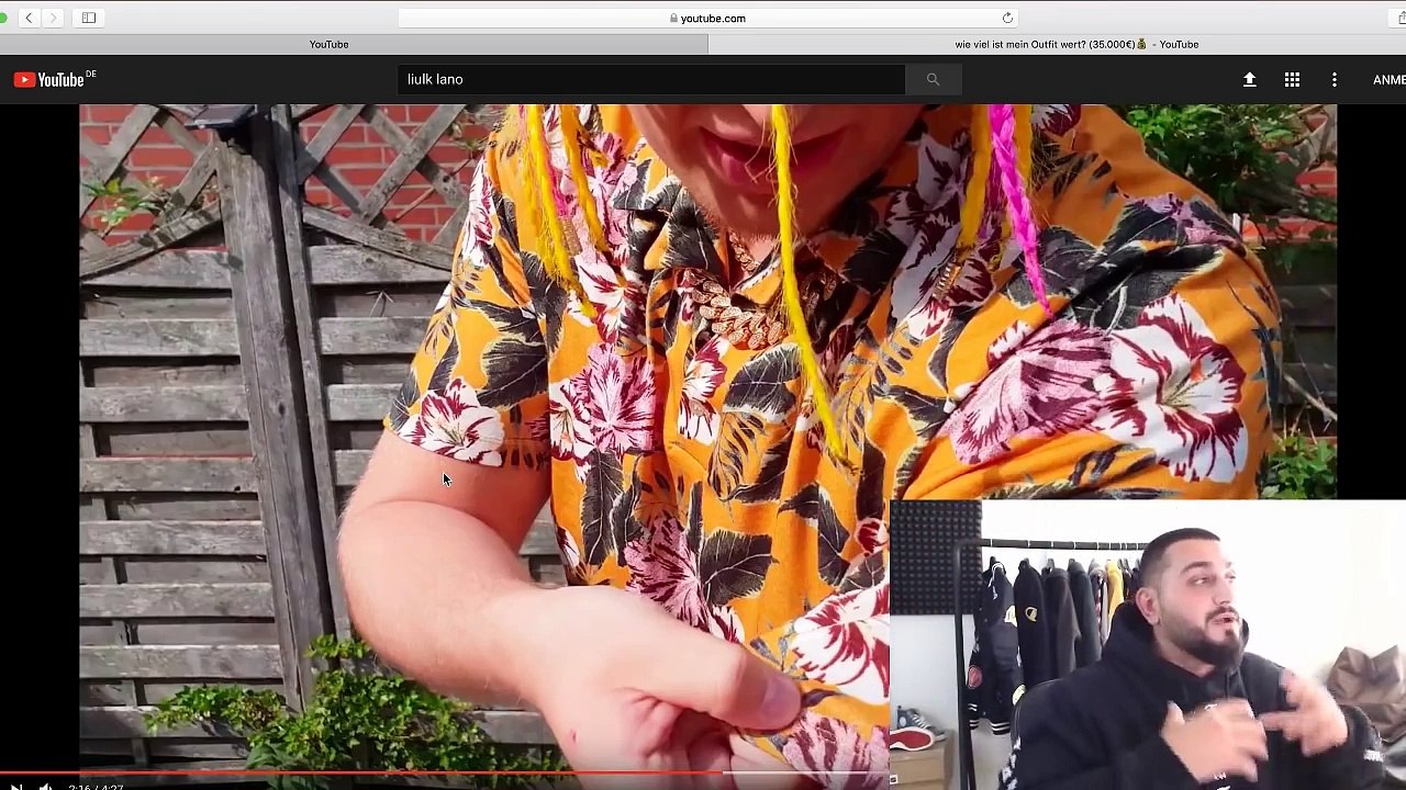 Reaktion auf das 35.000€ Outfit von LIL LANO