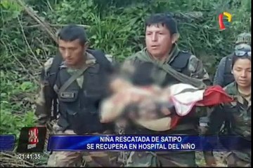 Niña rescatada en Satipo se recupera satisfactoriamente