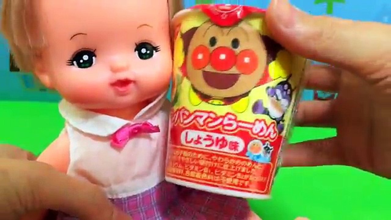 アンパンマンラーメン　開封　なると探し　メルちゃん　おもちゃ♡トマトおねえさん♡