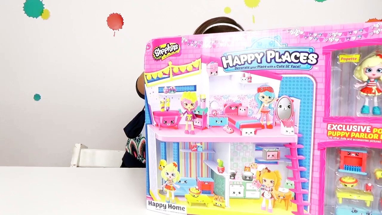 Mon ROOM TOUR HAPPY PLACES SHOPKINS - MINI POUPEE, SURPRISES et MAISON DE RÊVE - Démo Jouets