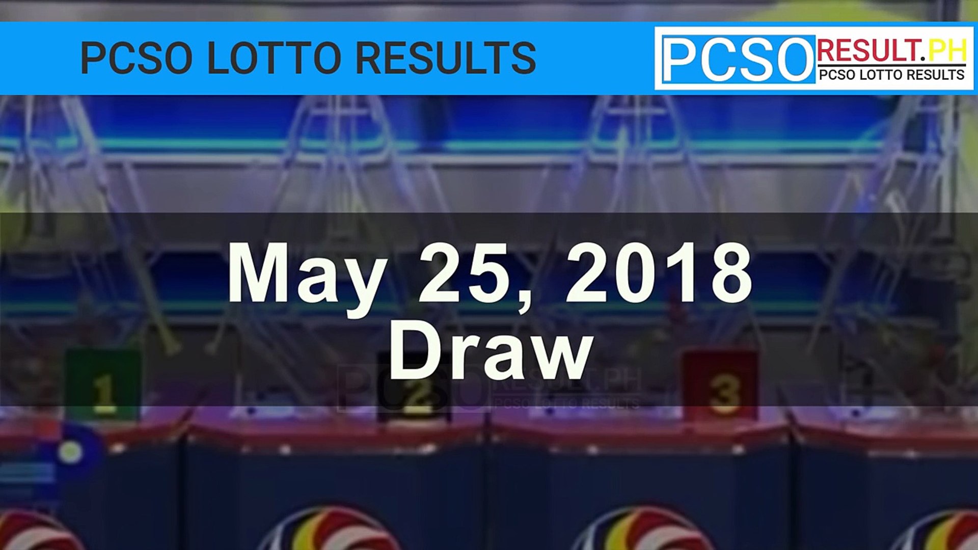 lotto results 25 may 2018